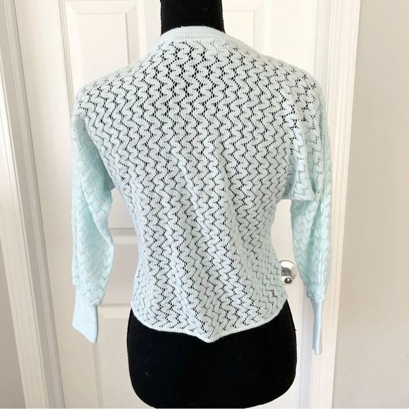 Vintage 70s Courtaulds Courtelle Acrylic Cardigan Made in UK - Picture 3 of 13